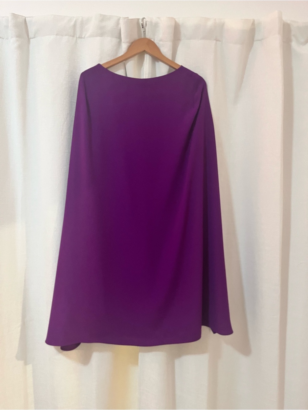 Lauren Ralph Lauren Purple Long-Sleeve Shift Dress. Size 12. - Picture 4 of 8